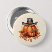 Howdy Herfst - Rustieke herfstvibes Ronde Button 7,6 Cm (Voorkant /achterkant)