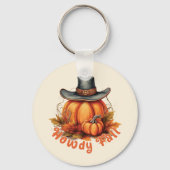 Howdy Herfst - Rustieke herfstvibes Sleutelhanger (Voorkant)