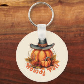 Howdy Herfst - Rustieke herfstvibes Sleutelhanger (Voorkant)