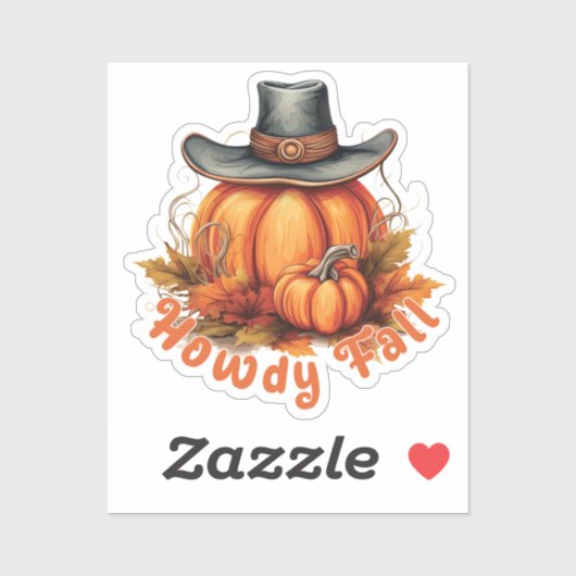Howdy Herfst - Rustieke herfstvibes Sticker (Vel)