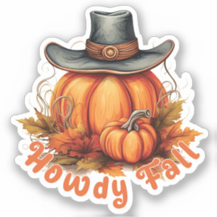 Howdy Herfst - Rustieke herfstvibes Sticker