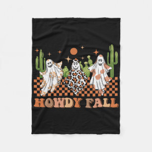 Howdy Herfst Western Halloween Spooky Seizoen Met Fleece Deken