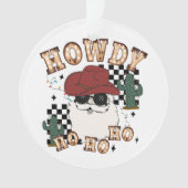Howdy Ho Ho Santa Ornament (voorkant)