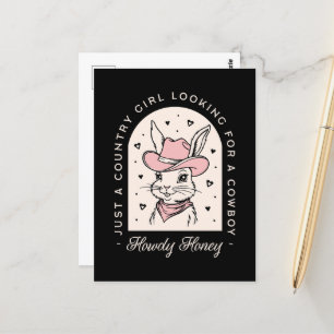 Howdy honing op zoek naar een cowboy grappige cowg briefkaart