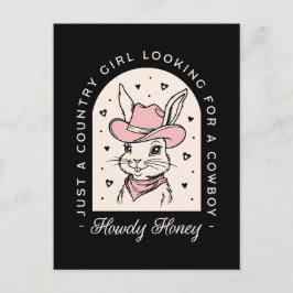 Howdy honing op zoek naar een cowboy grappige cowg briefkaart