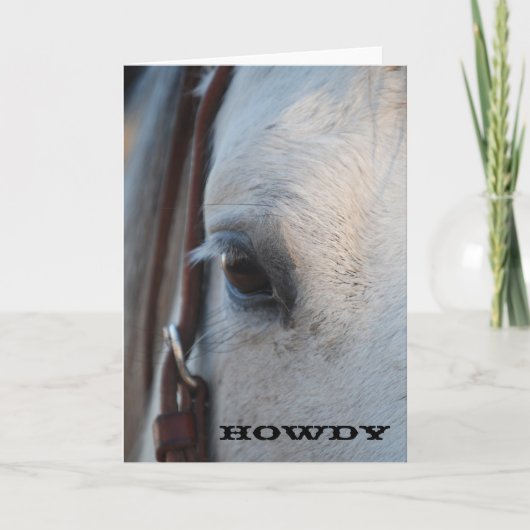 Howdy Horse Wenskaart Kaart (Voorkant)