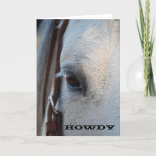 Howdy Horse Wenskaart Kaart
