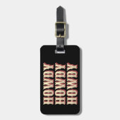 Howdy Howdy Howdy Bagagelabel (Voorkant verticaal)