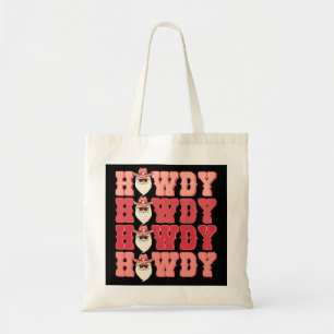 Howdy Howdy Howdy Santa Merry-kerstcowboy Tote Bag