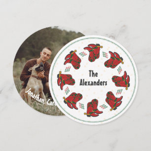 HOwdy HOwdy Kerstmis Cowboy Boots Feestdagenkaart