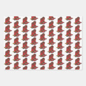 HOwdy HOwdy Kerstmis Cowboy Boots Inpakpapier Vel (Voorkant 2)