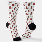 HOwdy HOwdy Kerstmis Cowboy Boots Socks Sokken (Gebogen)