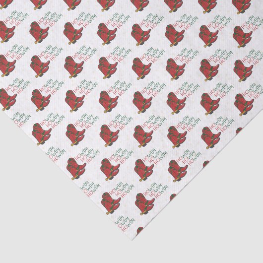 HOwdy HOwdy Kerstmis Cowboy Boots Tissuepapier (Detail)