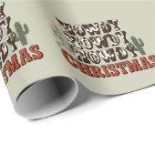 Howdy Howdy Kerstmis Familie Kerstfeest Gift Cadeaupapier (Rol Hoek)