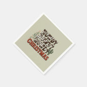 Howdy Howdy Kerstmis Familie Kerstfeest Gift Servet (Hoek)