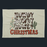 Howdy Howdy Kerstmis Familie Kerstfeest Gift Theedoek<br><div class="desc">Howdy Howdy Christmas Family Kerstfeest Cadeau Vakantie</div>