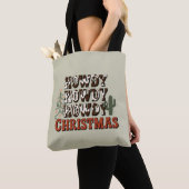 Howdy Howdy Kerstmis Familie Kerstfeest Gift Tote Bag (Dichtbij)