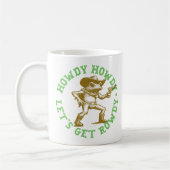 Howdy Howdy Let's Get Rowdy Cowboy Frog Western Koffiemok (Links)