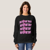 Howdy Howdy Rodeo Western Retro land Trui (Voorkant volledig)