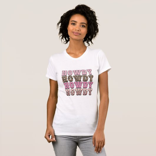 Howdy Howdy Womens T-shirt (Voorkant volledig)