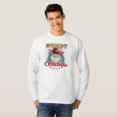 Howdy Kerstcowboy Santa T-shirt (Voorkant volledig)
