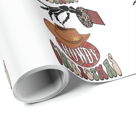 Howdy Kerstmis Cadeaupapier (Rol Hoek)