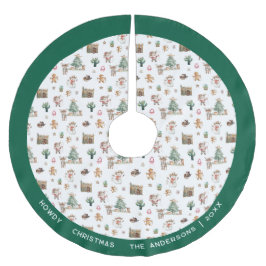 Howdy Kerstmis | Leuke Westerse Gepersonaliseerde Kerstboom Rok