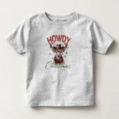 Howdy Kerstmis - Rendierbok Kinder Shirts (Voorkant)