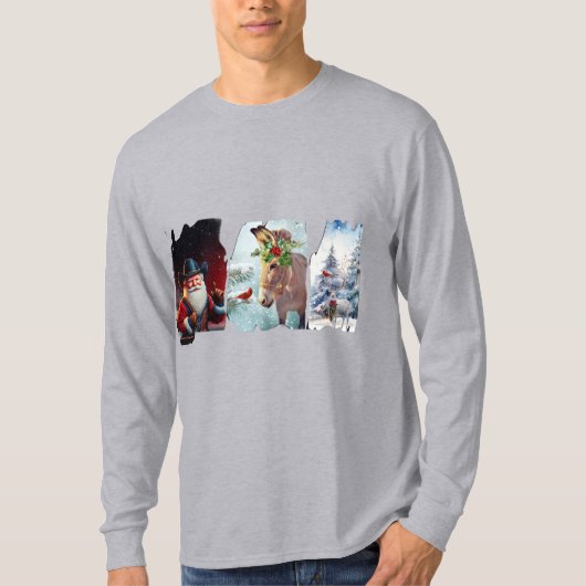 Howdy Kerstmis T-shirt (Voorkant)