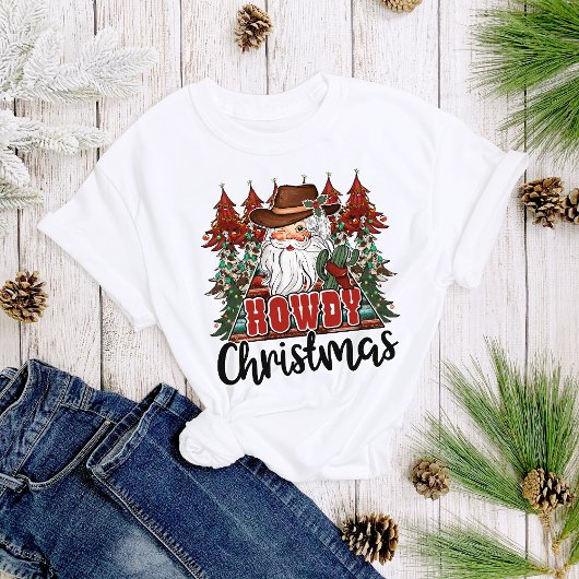 Howdy Kerstmis Zuidwest Kerstmis Vrouwen T-shirt