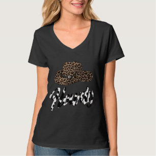 HOWDY Land Zuidelijk Western Cowgirl Leopard Co. T-shirt