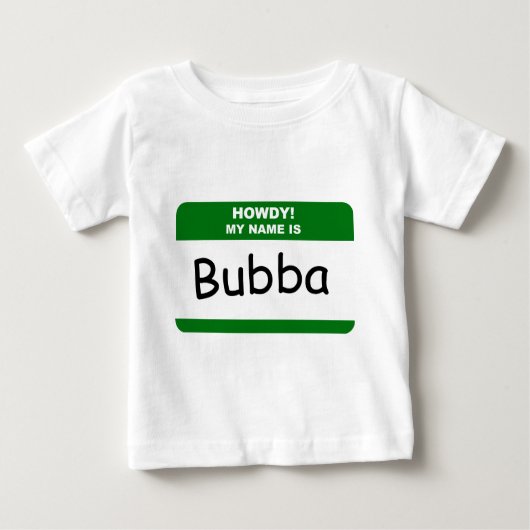 HOWDY! MIJN NAAM IS Bubba T-Shirts, Petten & kledi (Voorkant)