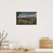 Howdy (Mountain & Prairie Scene) Poster (Keuken)