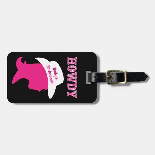 Howdy Nashville Bachelorette Bagagelabel (Voorkant horizontaal)