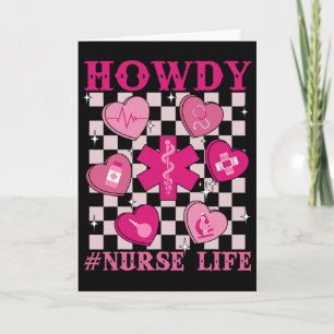 Howdy Nurse Leven Western Rodeo Valentijn Gezondhe Kaart