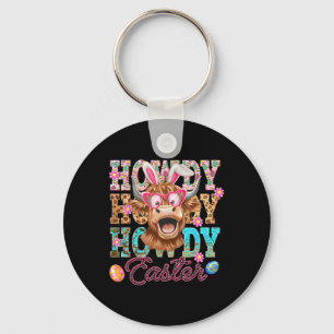 Howdy Paas Schattigee Koe Paas Western Paashaas Sleutelhanger
