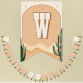 Howdy Pardner Western Verjaardag, Baby shower Cowb Vlaggetjes