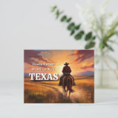 Howdy Partner Groeten uit Texas Briefkaart (Staand voorkant)