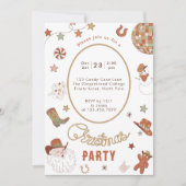 Howdy Partner Western kerstfeest Kaart (Voorkant)