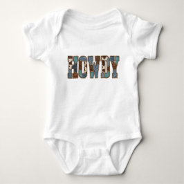 Howdy Patchwork Western PNG Cowgirl Grafisch Ontwe Romper