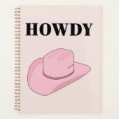 Howdy Pink Cowboy Pet Planner (Voorkant)