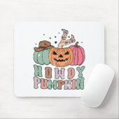 Howdy Pompoen Western Herfst Rodeo Halloween Muismat (Met muis)