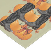 Howdy Pompoen Westerne Herfst Coquette Bow Cowgirl Korte Tafelloper (Hoek)