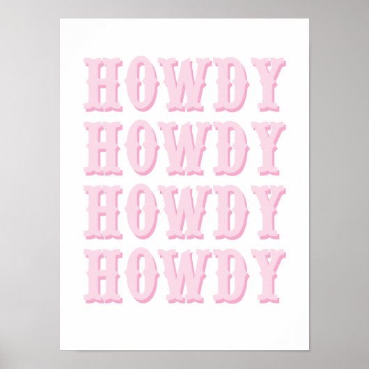 Howdy Poster (Voorkant)