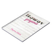 Howdy Prachtige Country Westerne Chic Floral Notitieboek (Linkerzijde)
