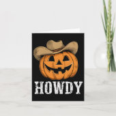  Howdy Pumpkin Cowboy Western Kaart (Voorkant)