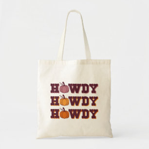 Howdy Pumpkin Herfst Canvas tas
