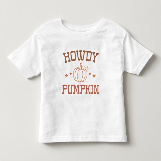 Howdy Pumpkin Kinder Shirts (Voorkant)