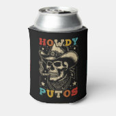 Howdy Putos Funny Skull Retro  Blikjeskoeler (Blikje Achterkant)