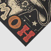 Howdy Putos Funny Skull Retro Tissuepapier (Detail)